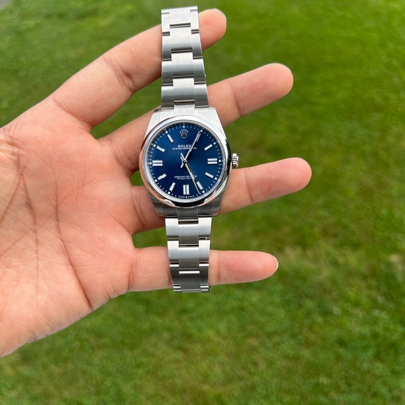 Rolex Oyster Perpetual 41 Bright Blue Dial, Steel, 124300 with card new watch - Picture 9 of 17